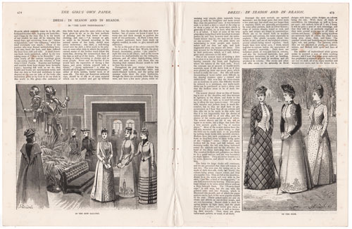 original engravings from The Girl's Own Paper (1888-1890)